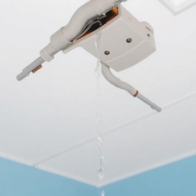 water leaking through ceiling